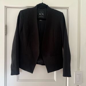 Women’s Armani exchange, black cropped blazer